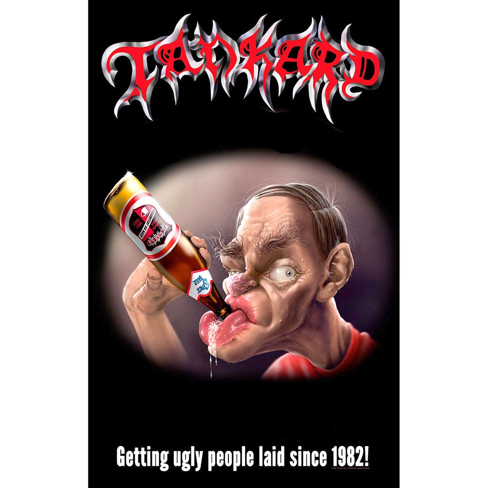 Tankard - The Drunkard Textiel Poster - Multicolours